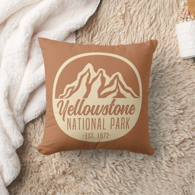 Yellowstone National Park Hiking Camping Kudde (Filt)