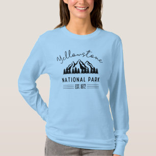 Yellowstone National Park Hiking Camping T Shirt