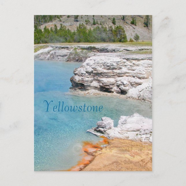 Yellowstone National Park Hotsprings Vykort (Framsida)