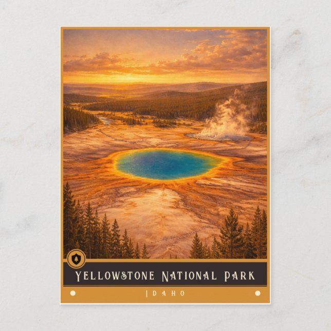 Yellowstone National Park | Idaho vykort (Framsida)