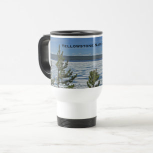 Yellowstone National Park Isig Frozen Sjö Resemugg