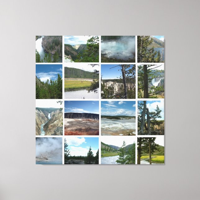 Yellowstone National Park landskapsfotografi Canvastryck (Framsida)