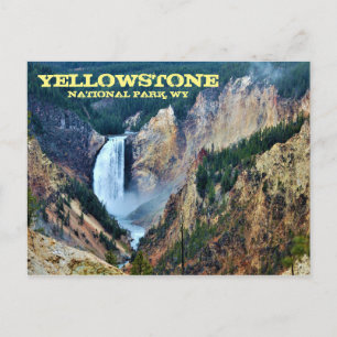 Yellowstone National Park, Lower Falls Vykort