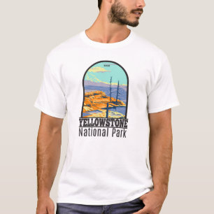 Yellowstone National Park Mammoth Hett Vår T Shirt