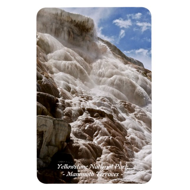 YELLOWSTONE NATIONAL PARK, MAMMOTH TERRACER (3) MAGNET (Vertikal)