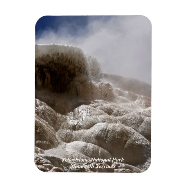 YELLOWSTONE NATIONAL PARK, MAMMOTH TERRACER (4) MAGNET (Vertikal)