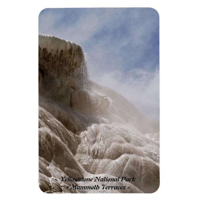 YELLOWSTONE NATIONAL PARK, MAMMOTH TERRACER (5) MAGNET (Vertikal)