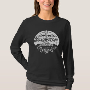Yellowstone National Park Minimalistisk Retro Sigi T Shirt