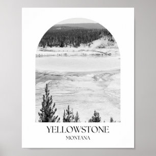 Yellowstone National Park Montana Arch Photo Print Poster