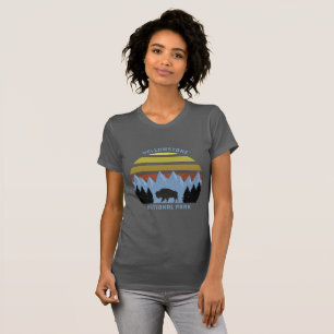 Yellowstone National Park Mountain Souvenir T Shirt