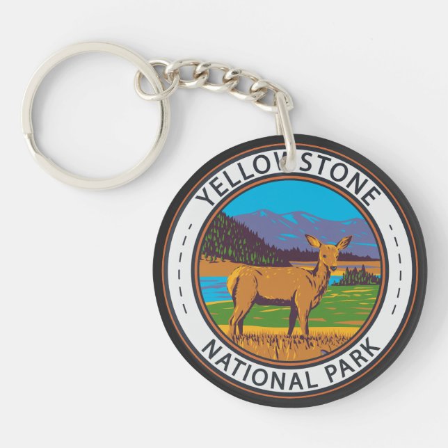 Yellowstone National Park Mule Hjort Circle (Framsidan)
