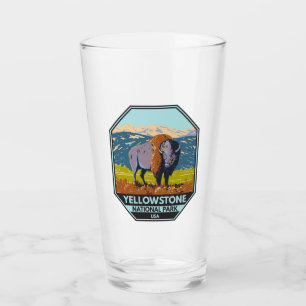 Yellowstone National Park North American Bison Glaskopp