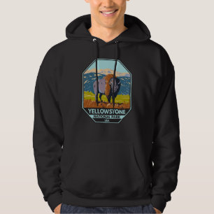 Yellowstone National Park North American Bison Hoodie