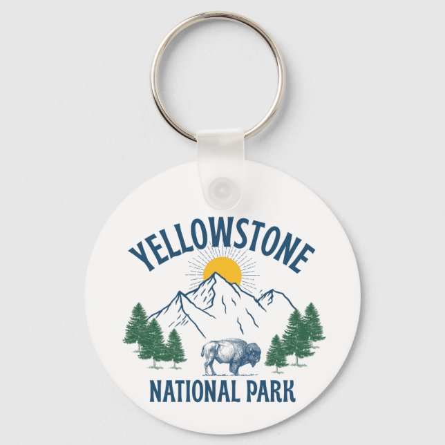 YELLOWSTONE NATIONAL PARK NYCKELRING (Framsida)