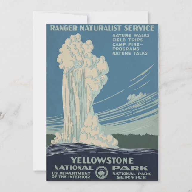 Yellowstone National Park Old Faithful (Framsida)