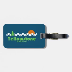 Yellowstone National Park Retro Bagagebricka