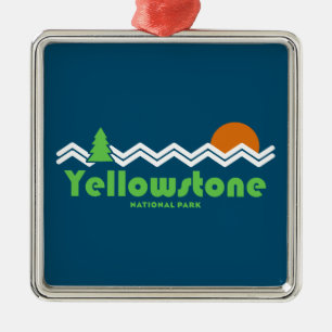 Yellowstone National Park Retro Julgransprydnad Metall