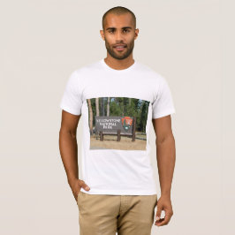 Yellowstone National Park, Sign, Wyoming, USA Tee Shirt