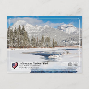Yellowstone National Park - Soda Butte Bäck Vykort
