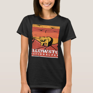 Yellowstone National Park Souvenir Brunbjörn Wy T Shirt