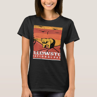 Yellowstone National Park Souvenir Brunbjörn Wy T Shirt