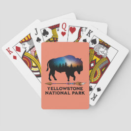 YELLOWSTONE NATIONAL PARK STARRY NIGHT BISON CASINOKORT
