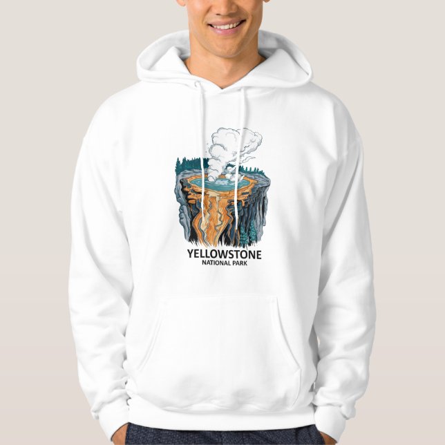 Yellowstone National Park supervulcano Hoodie (Framsida)