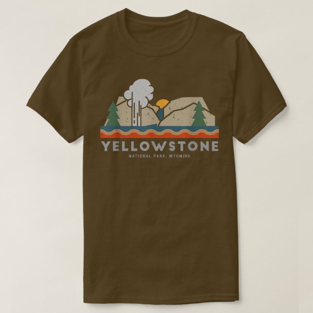 Yellowstone National Park T Shirt (Design framsida)