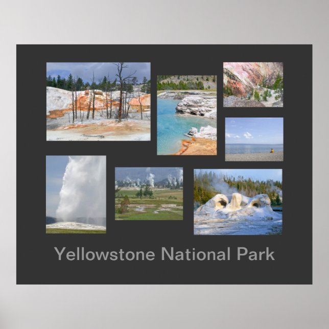 Yellowstone National Park Travel Poster (Framsidan)
