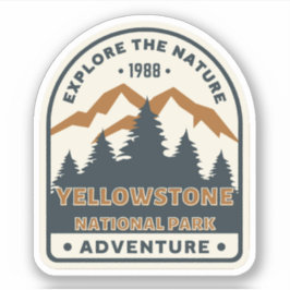 Yellowstone National Park Travel Sticker Klistermärken