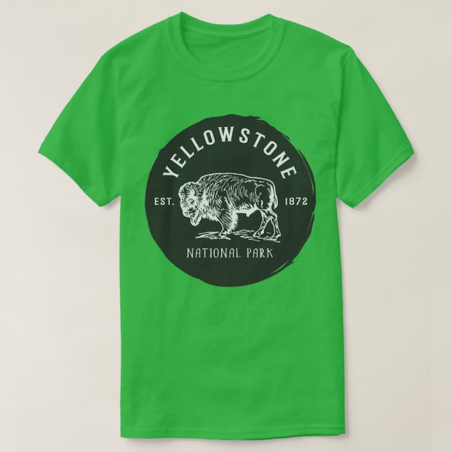 Yellowstone National Park Triblend T Shirt (Design framsida)