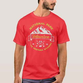 Yellowstone National Park US Bison Buffalo Vintage T Shirt
