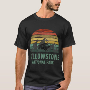 Yellowstone National Park USA Bison Buffalo  T Shirt