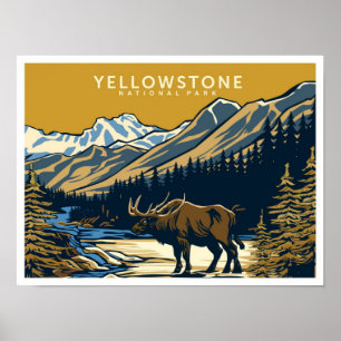 Yellowstone National Park USA Resa Poster