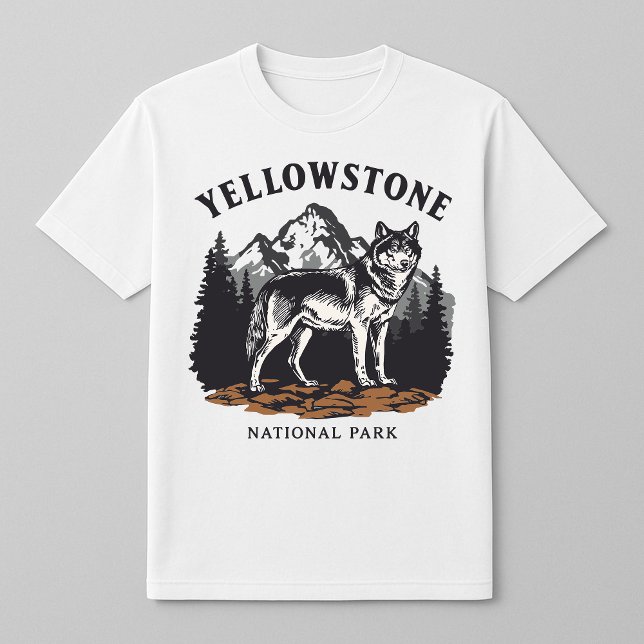 Yellowstone National Park Varg Mountains T Shirt (Skapare uppladdad)