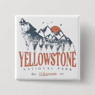 Yellowstone National Park Varg Mountains Vintage Knapp