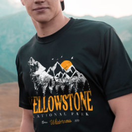 Yellowstone National Park Varg Mountains Vintage T Shirt