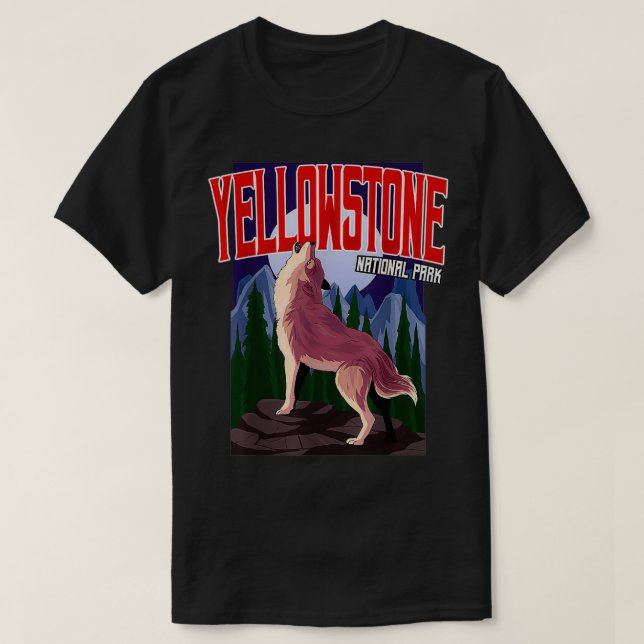Yellowstone National Park Varg T Shirt (Design framsida)