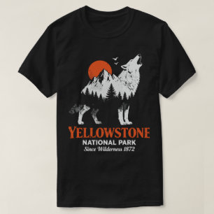 Yellowstone National Park Vargberg Dubbelexponerin T Shirt