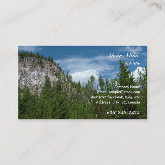 Yellowstone National Park Visitkort (Framsida)