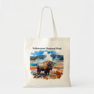 Yellowstone National Park Watercolor Tygkasse