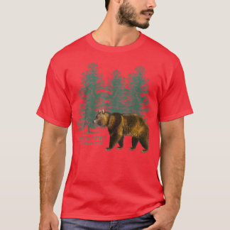 Yellowstone National Park Wyoming Bear Trees Souve T Shirt
