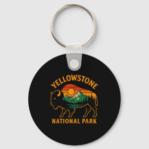 Yellowstone National Park Wyoming Buffalo Bison So Nyckelring