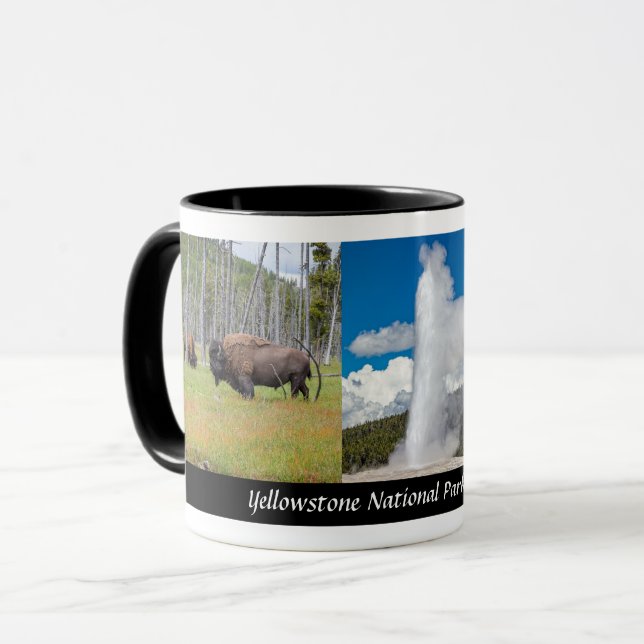 Yellowstone National Park, Wyoming - Designer Mugg (Framsida vänster)