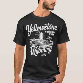 Yellowstone National Park Wyoming Gejser USA T Shirt