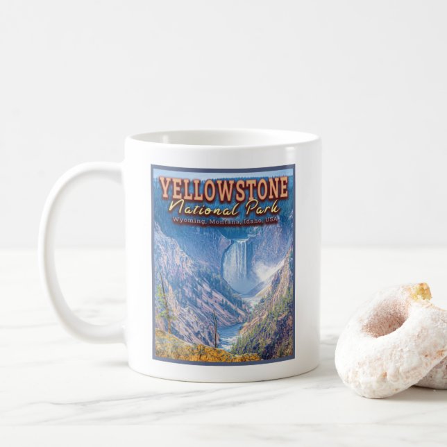 YELLOWSTONE NATIONAL PARK, WYOMING, MONTANA, IDAHO KAFFEMUGG (Med munk)