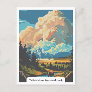 Yellowstone National Park, Wyoming USA Vykort