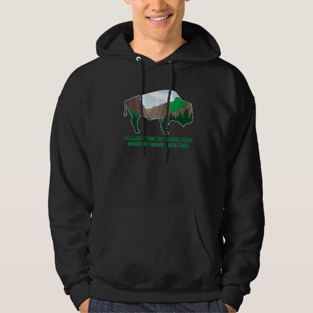 Yellowstone National Park Yellowstone Hoodie (Framsida)