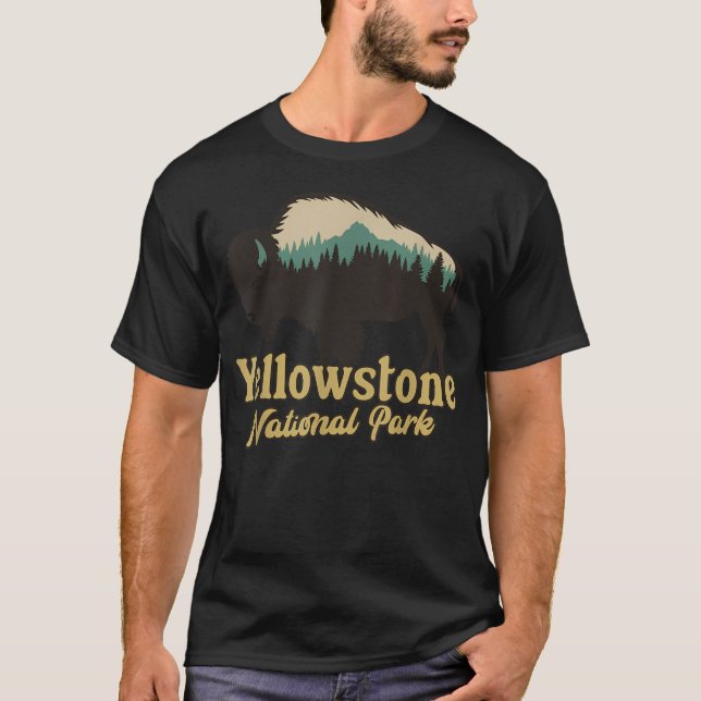 Yellowstone National T Shirt (Framsida)
