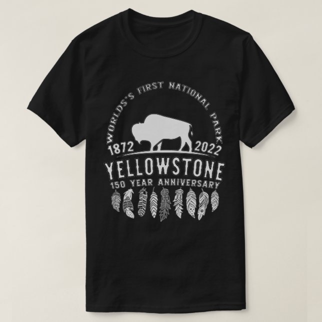 Yellowstone nationalpark 150 år t shirt (Design framsida)